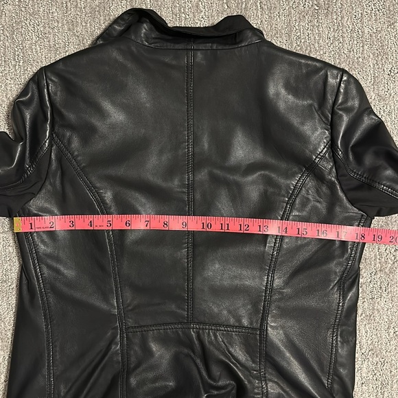 Sz XS Donna Karan Ney York Black Leather Jacket - Picture 13 of 14